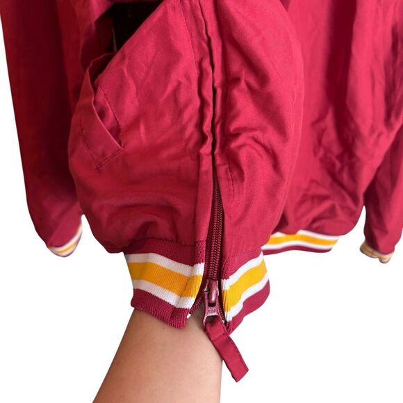 SOLD Vintage USC Trojans Men's Size XL Windbreaker Pullover Jacket V Neck - Picture 4 of 11